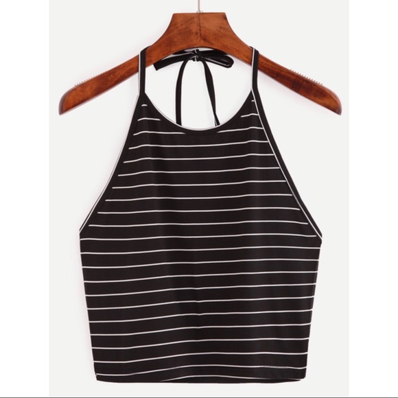 Tops - Halter Striped Cami Top